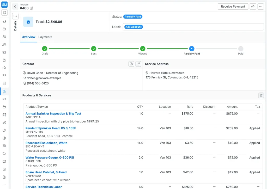 Facturación de Forz con integración de QuickBooks y pagos digitales
